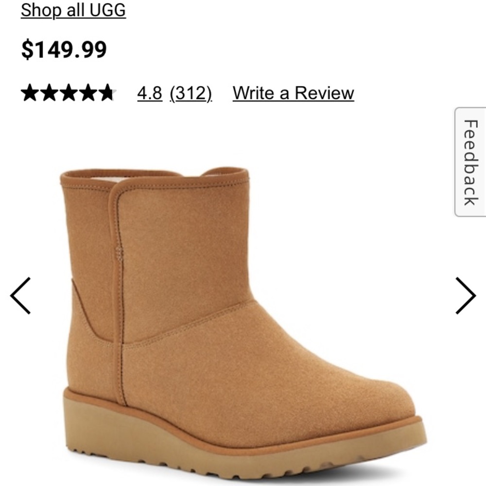 NWOT UGG Kristin Booties